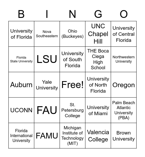 Let Them Eat Cake Bingo Card