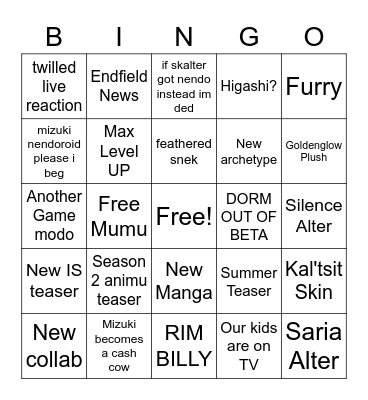 IT'S FISH GUYS Bingo Card