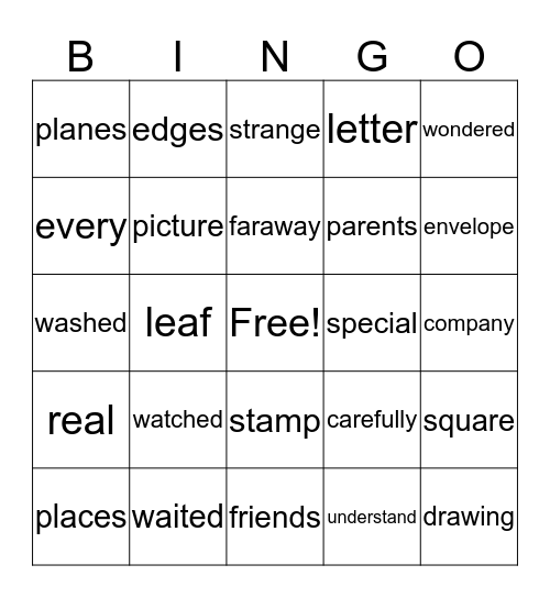 Dear Juno Bingo Card