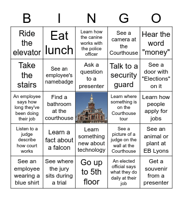 Dubuque County Bingo Card
