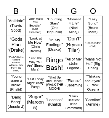 2010s Round 2 Bingo Card