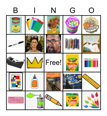 ART Bingo! Bingo Card