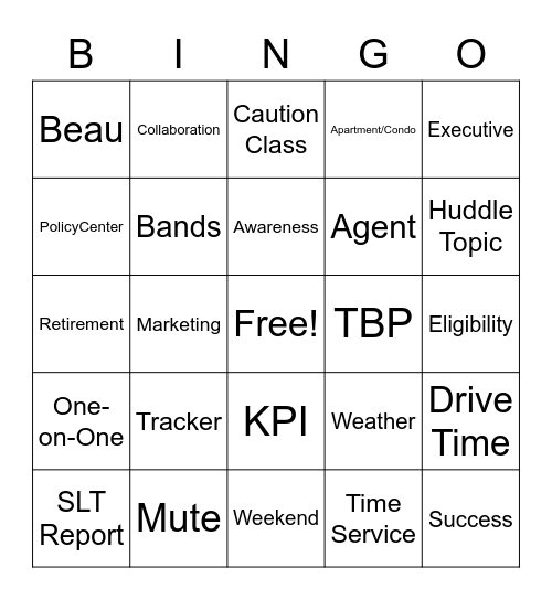 Jason Bingo Card