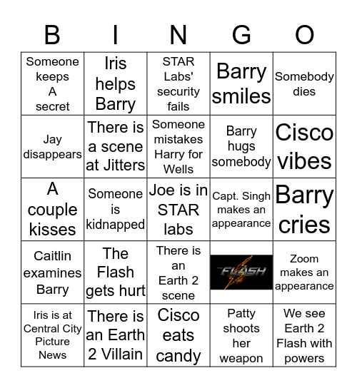 The Flash Bingo Card