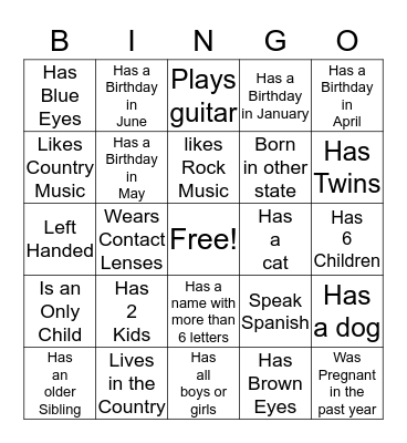 Learn and Play Bingo! Bingo Card