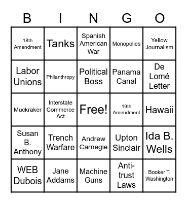 1st Semester STAAR Review Bingo Card