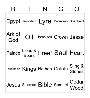Kingo! Bingo Card