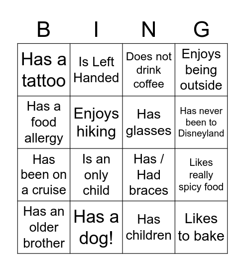 Late Night for the Planet Bingo Card
