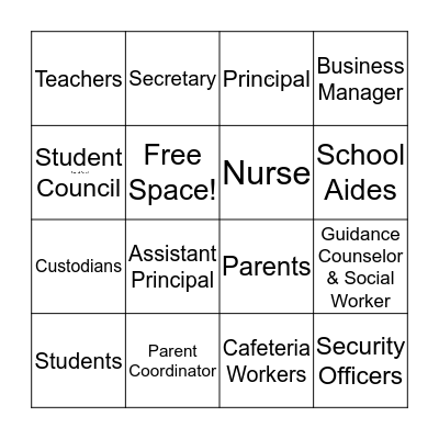 "Who Am I?" Bingo Card