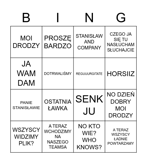 Bingo Beti Bingo Card