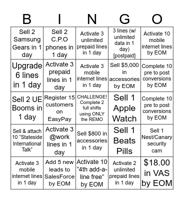 RSA: Bingo Card