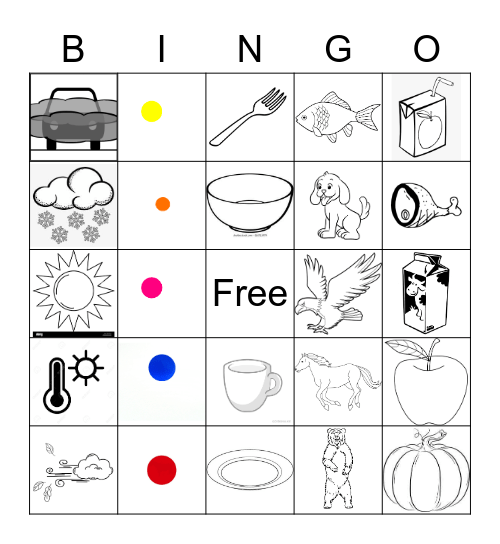 Language Bingo Card