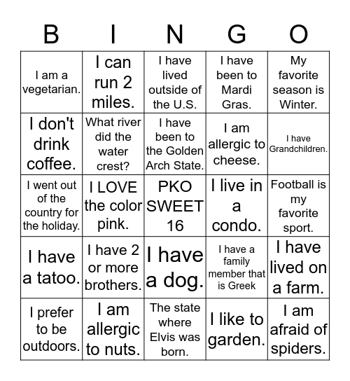 Getting to know HERstory Bingo Card