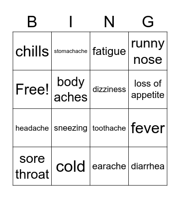 WHAT'S WRONG WITH YOU? Bingo Card