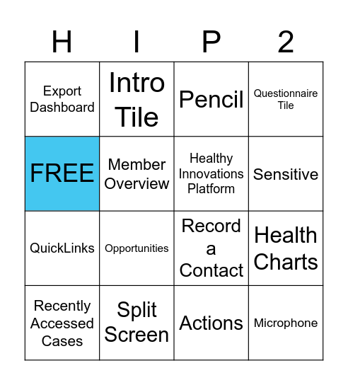 BINGO Card