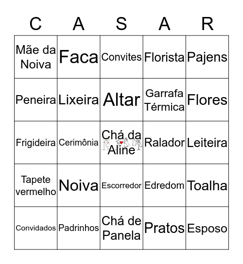 ❤ HORA DO BINGO ❤ Bingo Card