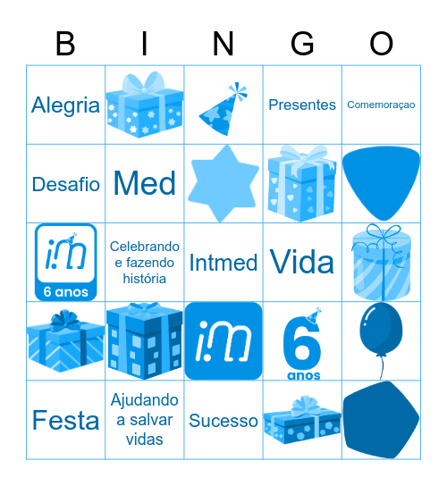 Intmed 6 Anos Bingo Card