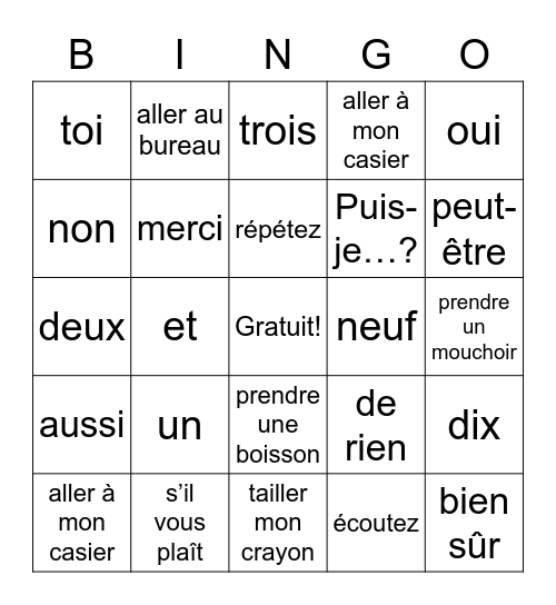 Emily Montoya Bingo Card