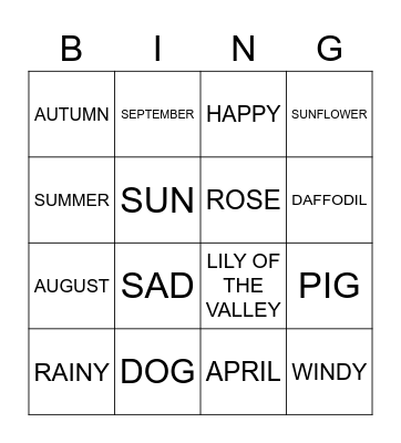 Bingo Card