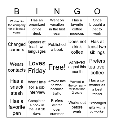 Modern Smiles Bingo Card