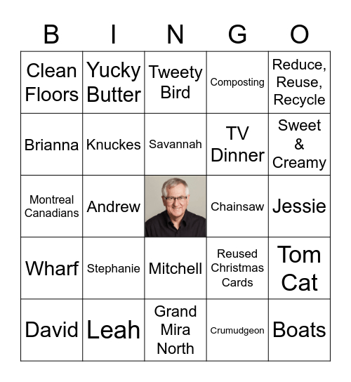 Tom's Favourite Things! Bingo Card