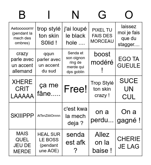 BingBrelshazuble Bingo Card