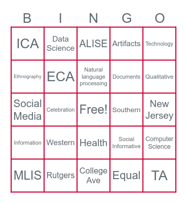 SC&I Honors Day Bingo! Bingo Card