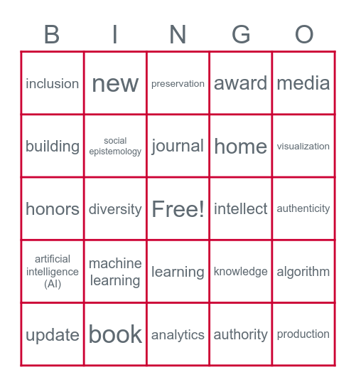 SC&I Honors Day Bingo! Bingo Card