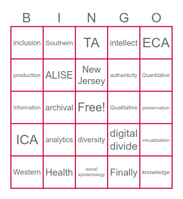 SC&I Honors Day Bingo! Bingo Card
