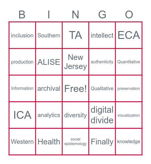 SC&I Honors Day Bingo! Bingo Card