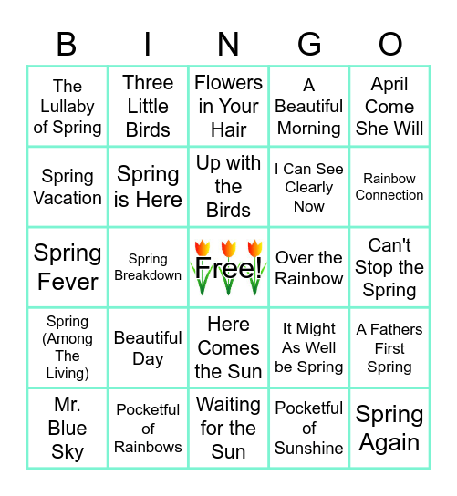 Springtime! Bingo Card
