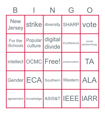 SC&I Honors Day Bingo! Bingo Card