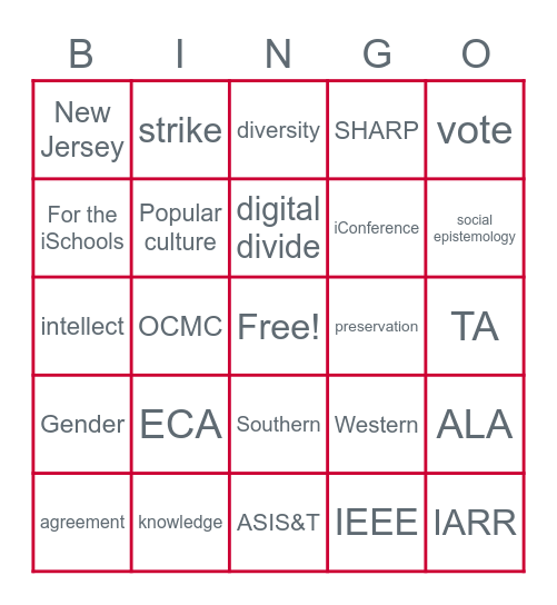 SC&I Honors Day Bingo! Bingo Card