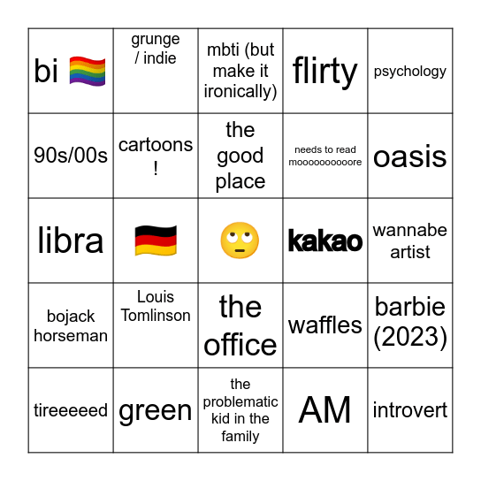 (an)nä Bingo Card