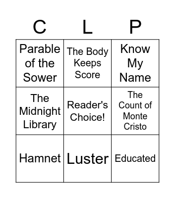 What Book Are You Hoping To Read This Year? Bingo Card
