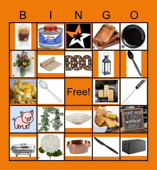 MISSION BBQ Catering Bingo Card