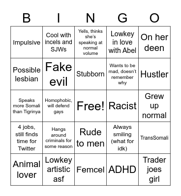 IMAN Bingo Card
