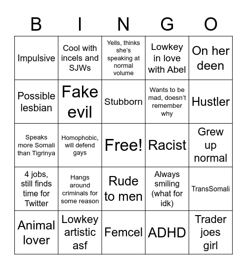 IMAN Bingo Card