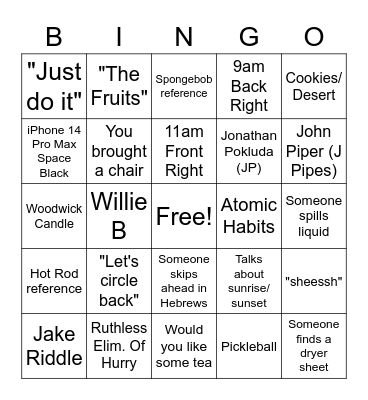 Words of Austin Stone North Group 2 Bingo Card