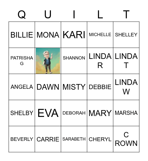 member-s-names-bingo-card