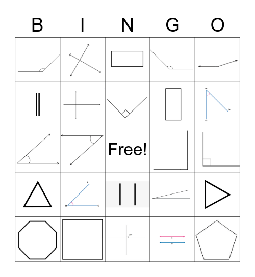 Angle Bingo Card