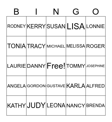 NICHOLS FAMILY REUNION Bingo Card