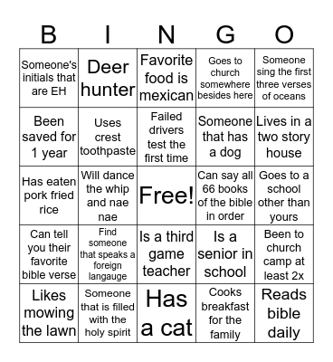The Bridge Kennett Bingo Card
