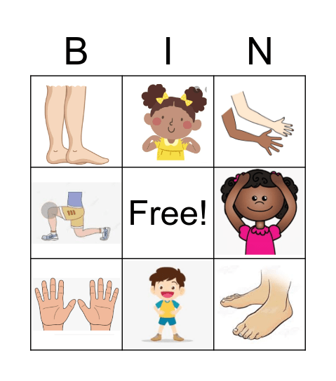 El cuerpo Bingo Card