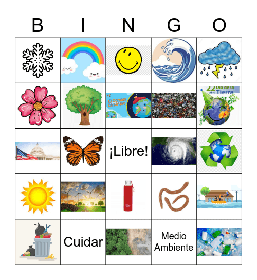 Dia de la Tierra 🌎 Bingo Card