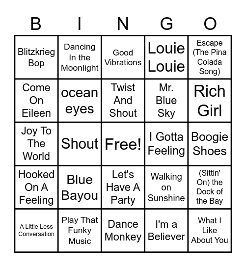 Toga Party - Venus Fest Bingo Card