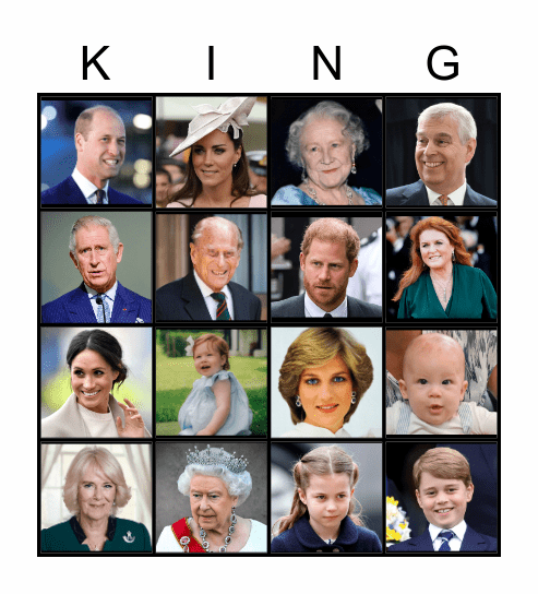 Royal Bingo Card