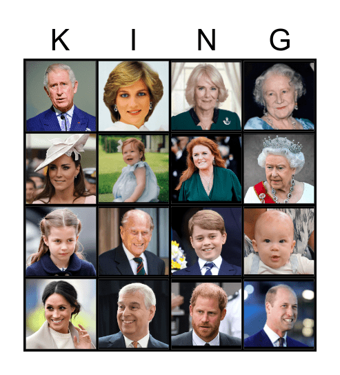 Royal Bingo Card