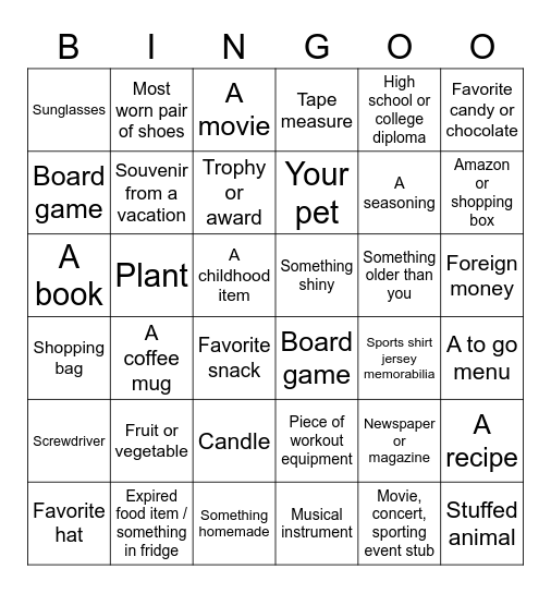 Virtual bingo Card