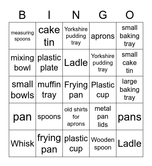 OPAL BINGO - Class 10 Bingo Card